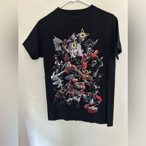 vintage spider man baby tee